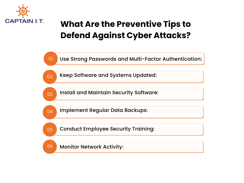 preventive tips to defend against cyber attacks